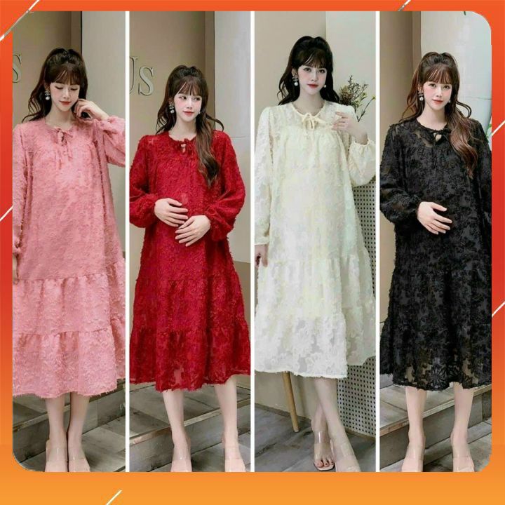 Váy bầu - Đầm bầu thời trang thu đông