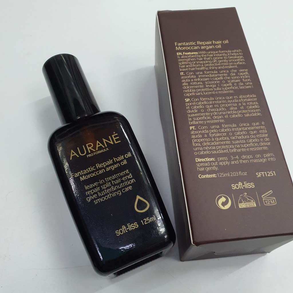 Tinh Dầu Dưỡng Tóc Aurane Pháp 125ml (argan oil và macadamia oil)