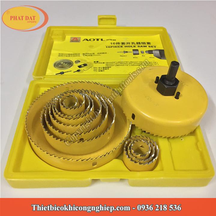 Bộ mũi khoét gỗ,thạch cao 16 chi tiết