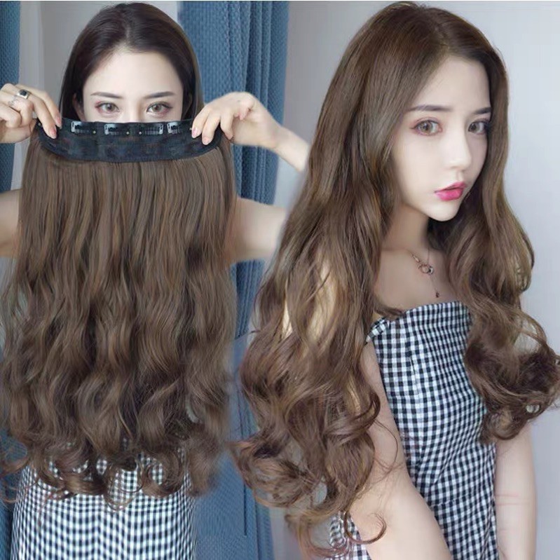 🌸freeship🌸tóc giả kẹp xoăn 50cm ms 033