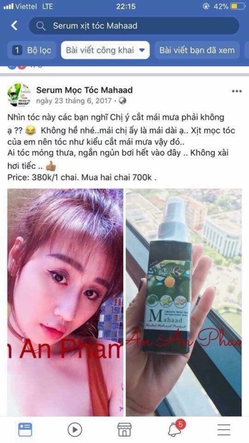 TINH DẦU KÍCH THÍCH MỌC TÓC MAHAAD THÁI LAN(1 chai)