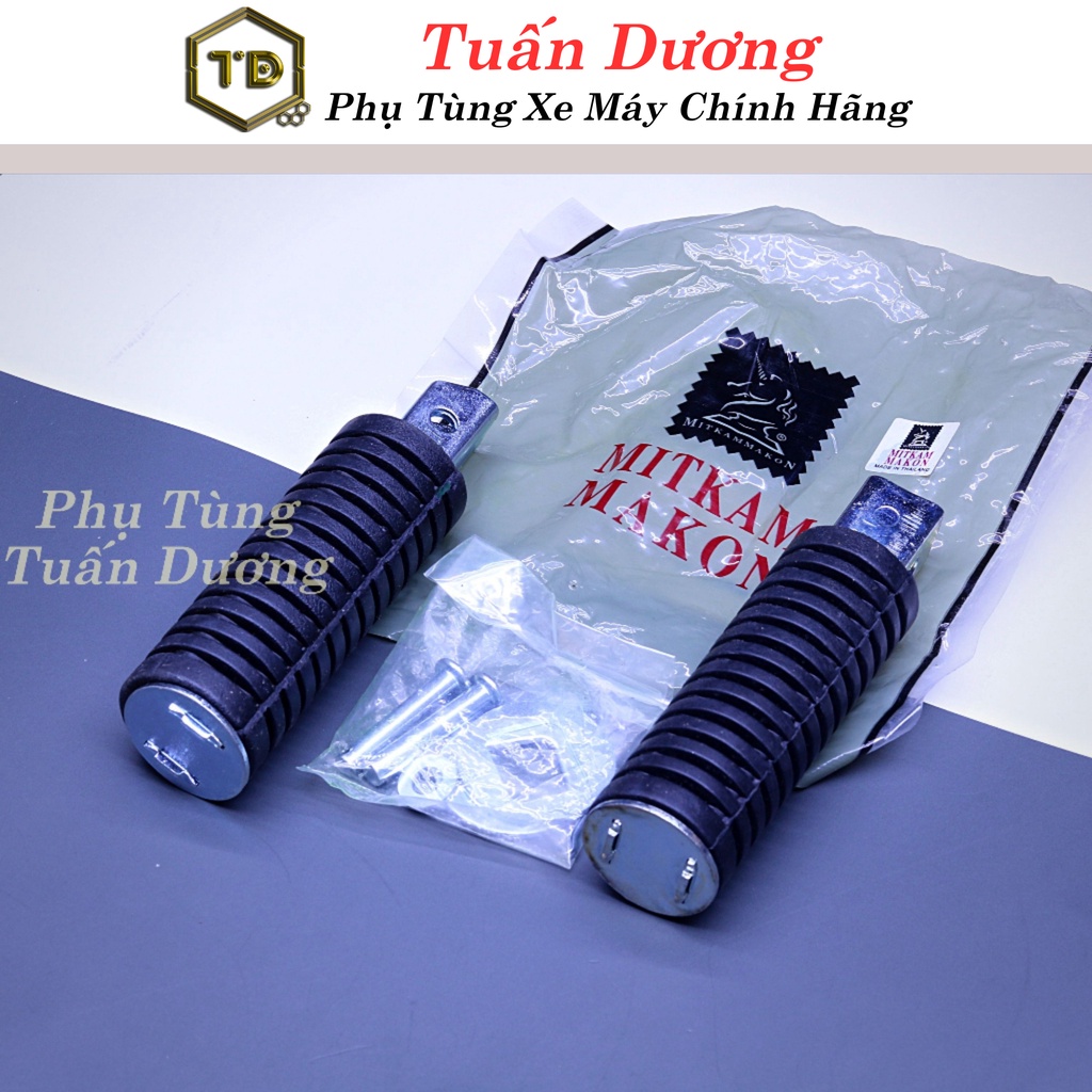 Để chân sau xe dream thái hàng mikamakon bền bỉ - cao su để chân sau lắp cho dream thái và dream việt các đời