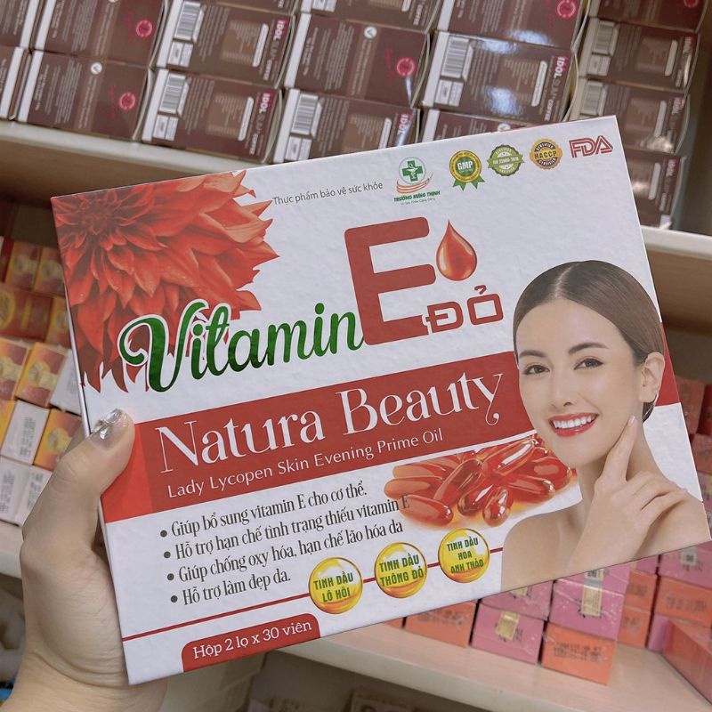 ( Hộp 60 Viên):Vitamin E Đỏ Natural Beauty .