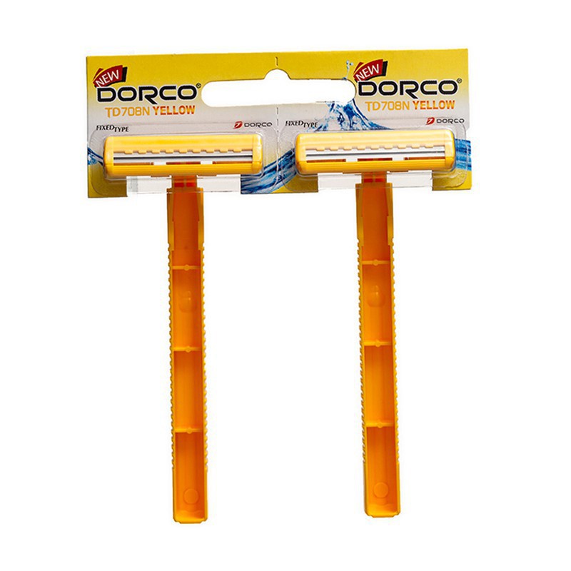 Vỹ 2 lưỡi Dao Inox cạo râu 1 lần DORCO