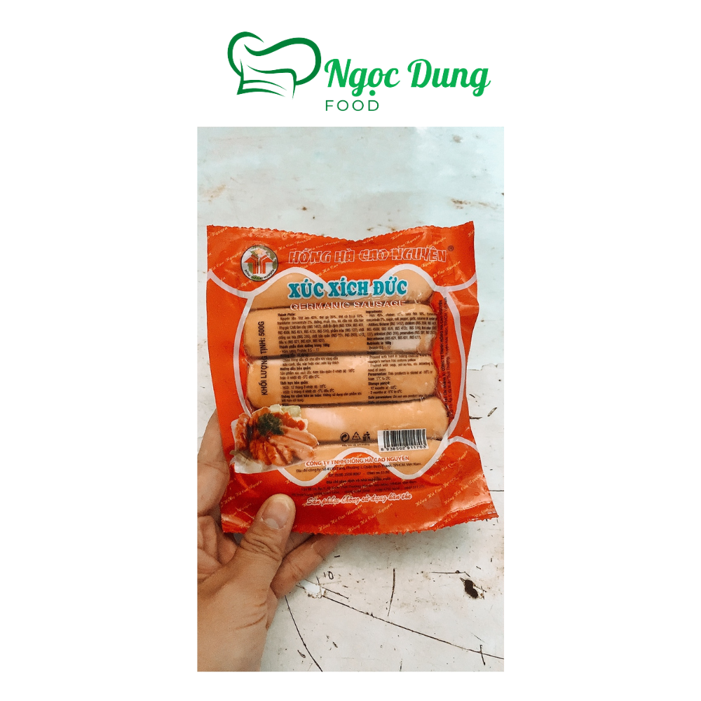 Xúc xích đức hồng hà  500gr 10 cây (giao hoả tốc tphcm)