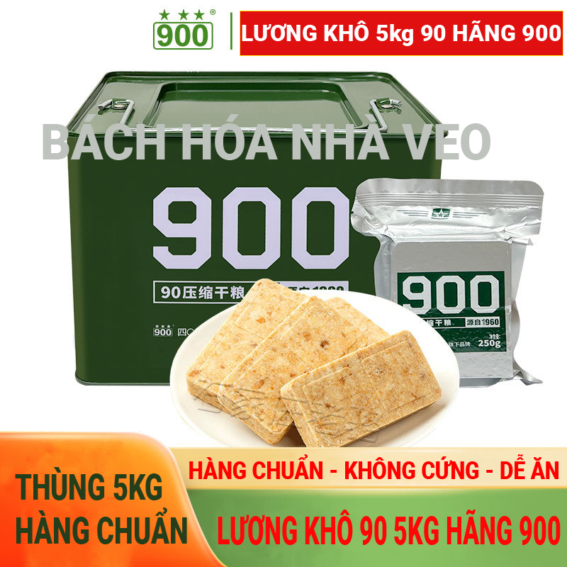 Thùng sắt 5kg lương khô quân đội - lương khô 90, lương khô trung quốc siêu ngon, sản phẩm cao cấp