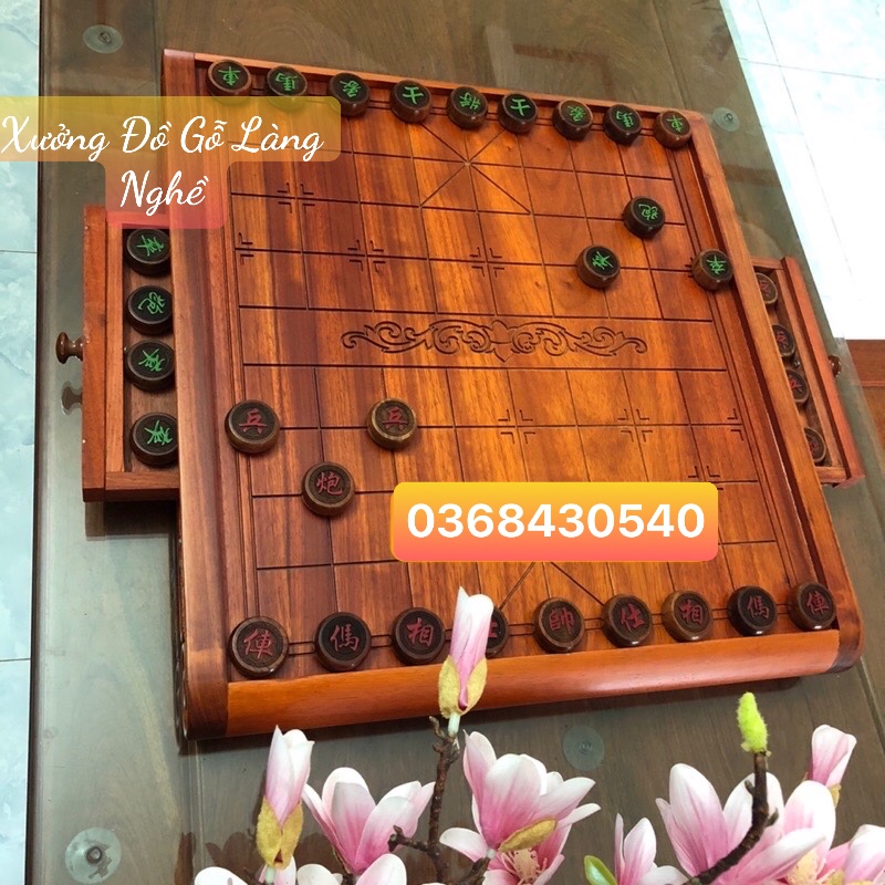 [ Xả Lỗ ] Bàn Cờ Tướng Gỗ Hương Cao Cấp [ Bàn Cờ Tướng - Hàng Loại 1 ]