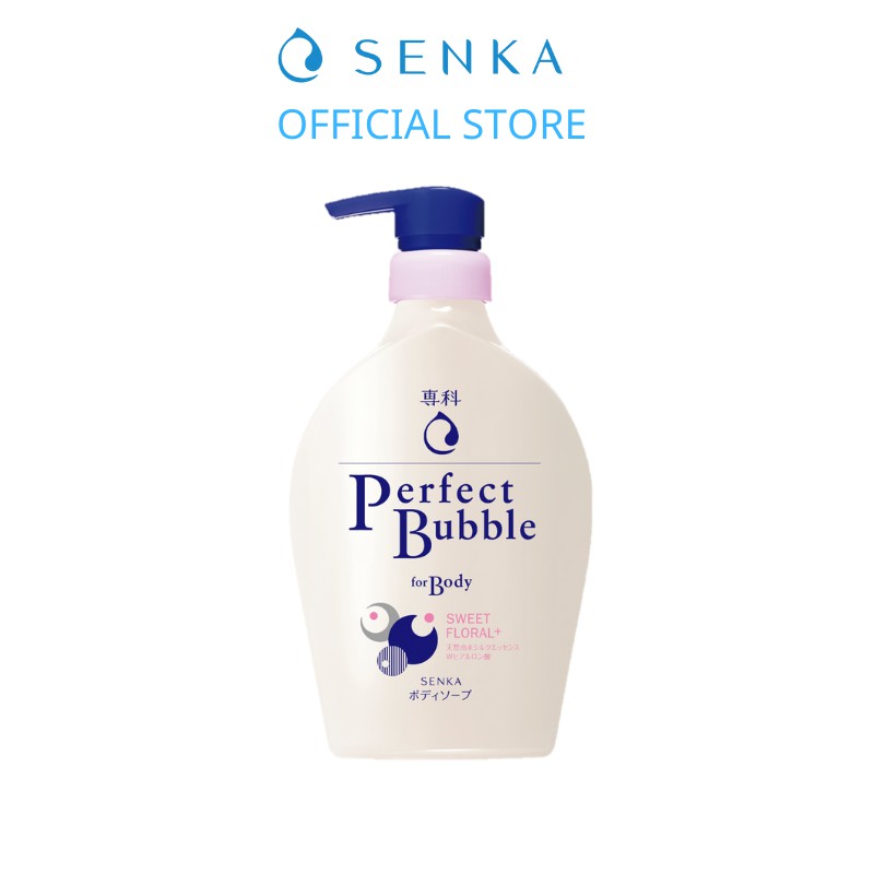 Sữa tắm dưỡng ẩm hương hoa dịu ngọt Senka Perfect Bubble for Body Sweet Floral n 500ml13731
