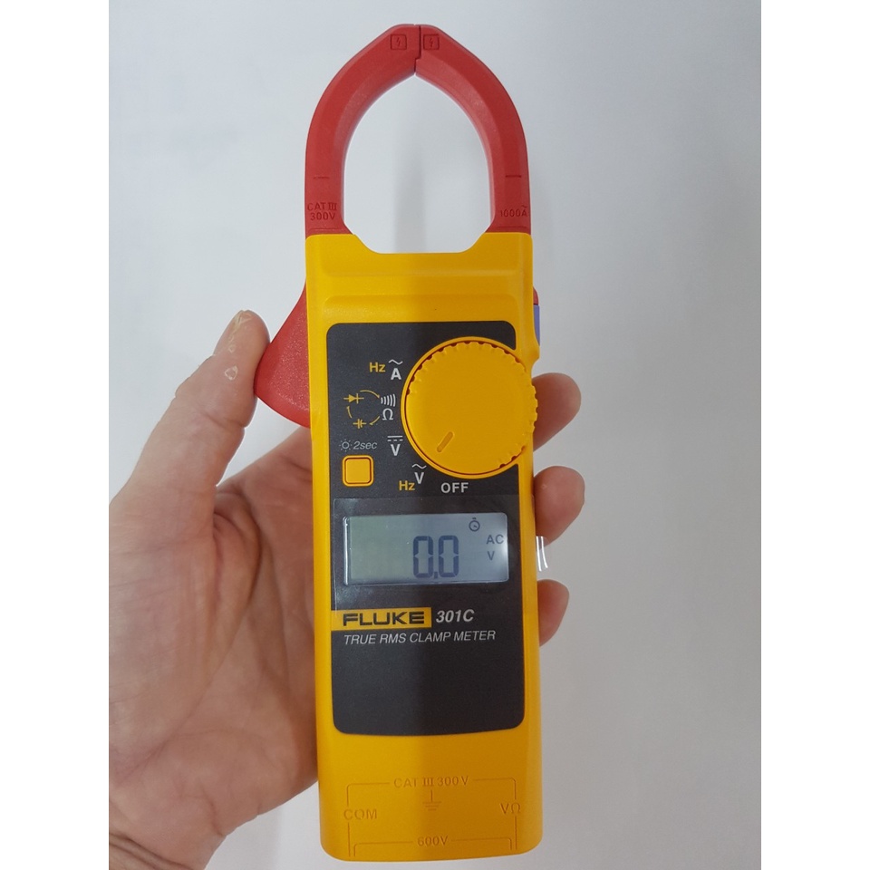 Fluke 301 C Ampe kìm đo dòng AC Fluke 301C (1000A, dây đo Đài Loan, TrueRMS) [TẶNG TÚI FLUKE ĐỰNG MÁY]