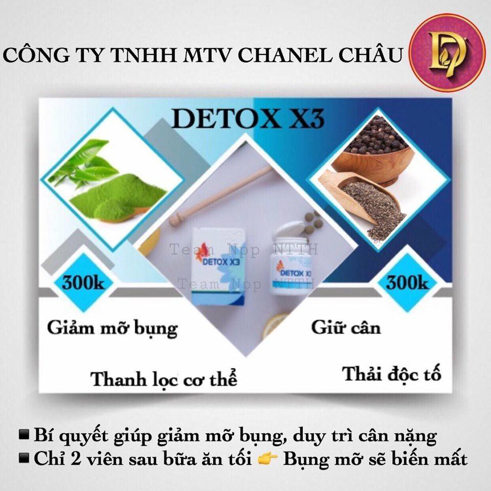 Detox x3 chuyên giảm mỡ bụng