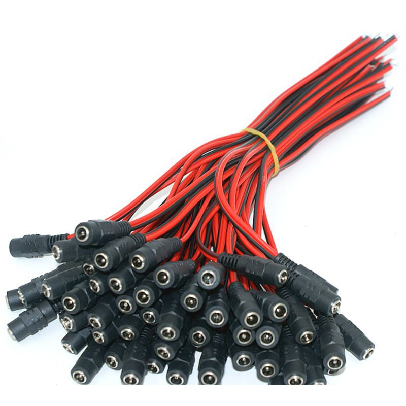 Dây nguồn DC đực cái, jack dc 5.5x2.1mm có dây