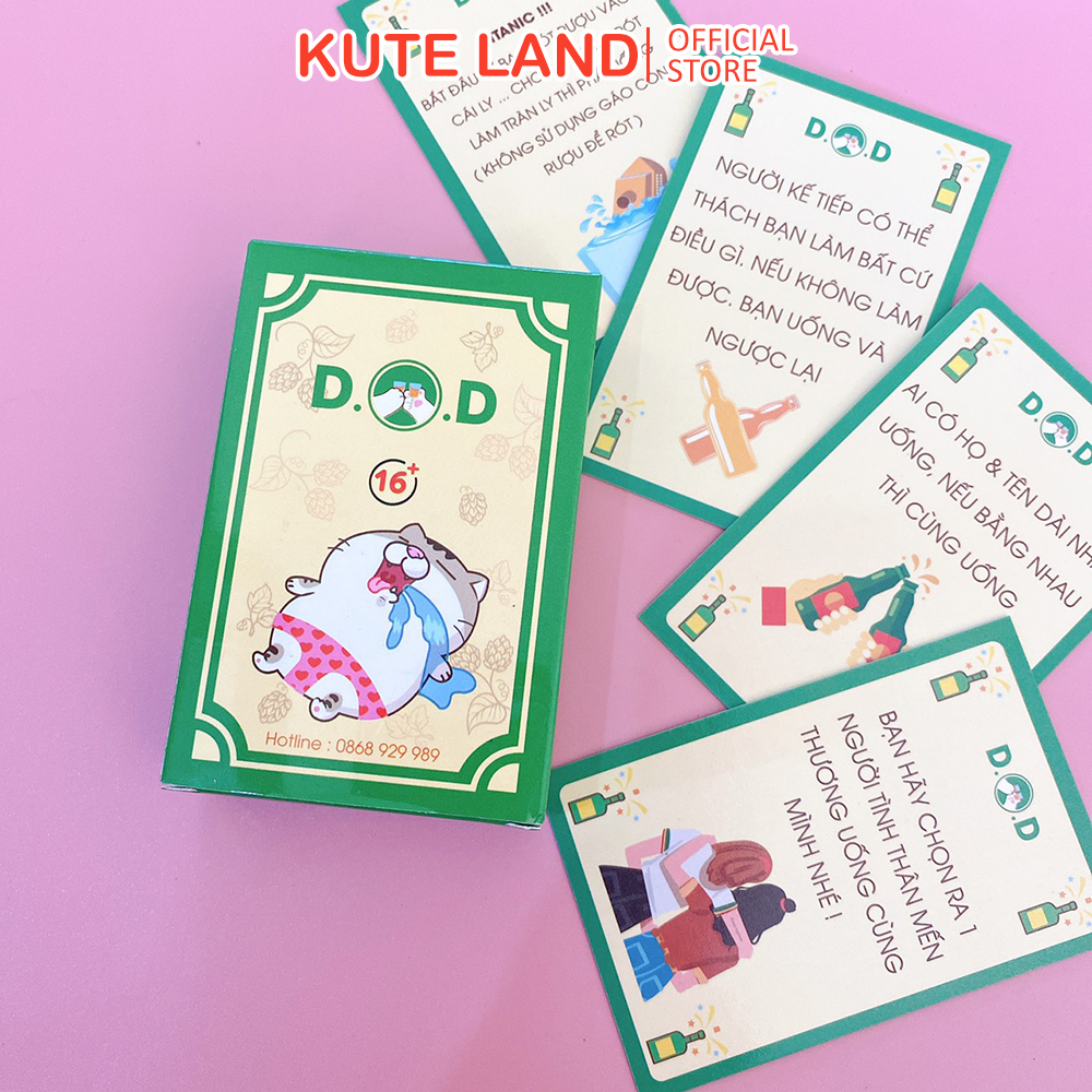 Bộ Bài Drinking Card Game XÕA Sắc Thái 16+ 60 Lá Cho Bữa Tiệc Ăn Nhậu Uống Bùng Cháy Cuộc Vui & Thăng Hoa Cảm Xúc !