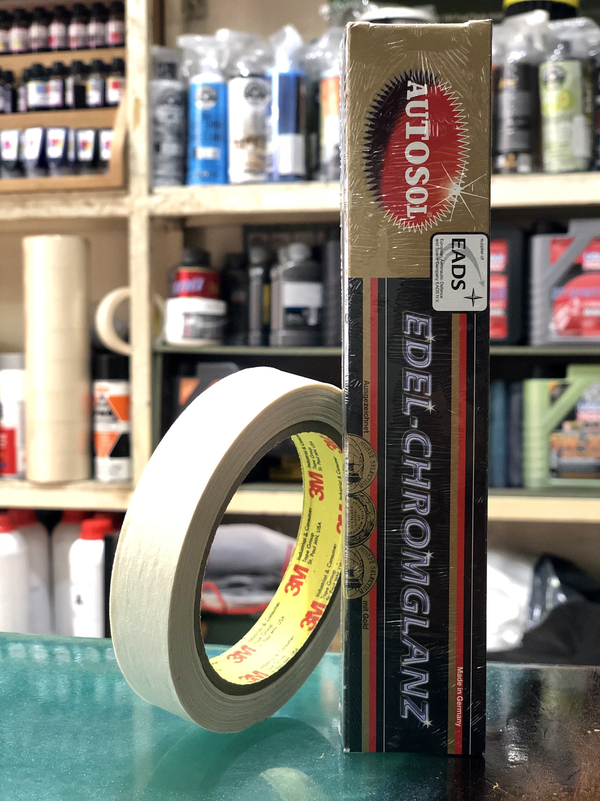 (HÀNG CHÍNH HÃNG ĐỨC) Kem đánh bóng kim loại Autosol 75ml (tặng kèm keo giấy3M 320 24mm)