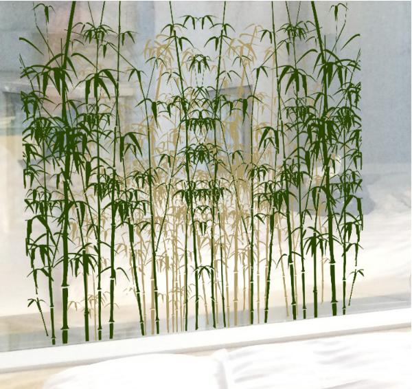 [HCM]Decal Trang Trí Dán Kính Cao Cấp Bụi Trúc Xanh -DK7047