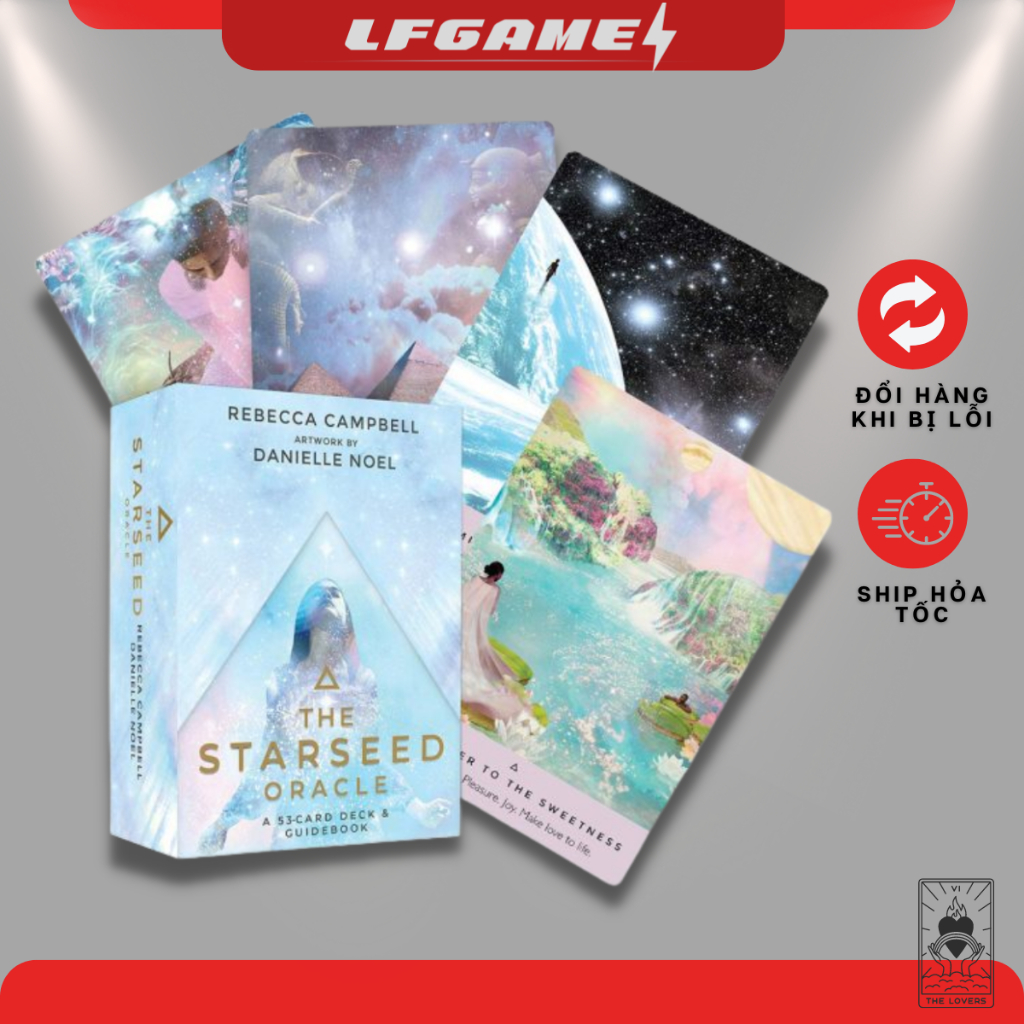 Bộ bài bói The Starseed Oracle cards bài tarot size tiêu chuẩn Bản Tiếng Anh