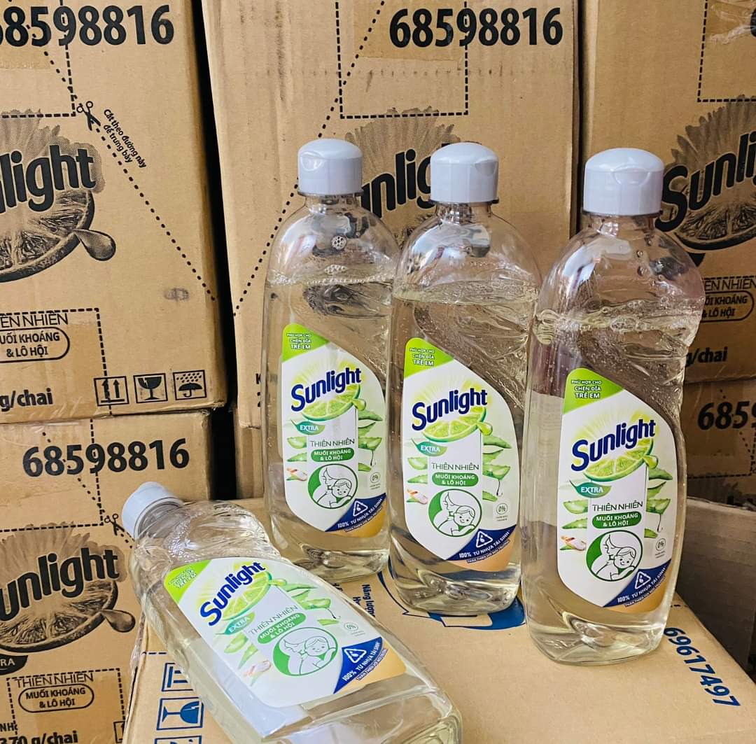 Nước rửa chén Sunlight Muối khoáng & Lô hội 370g
