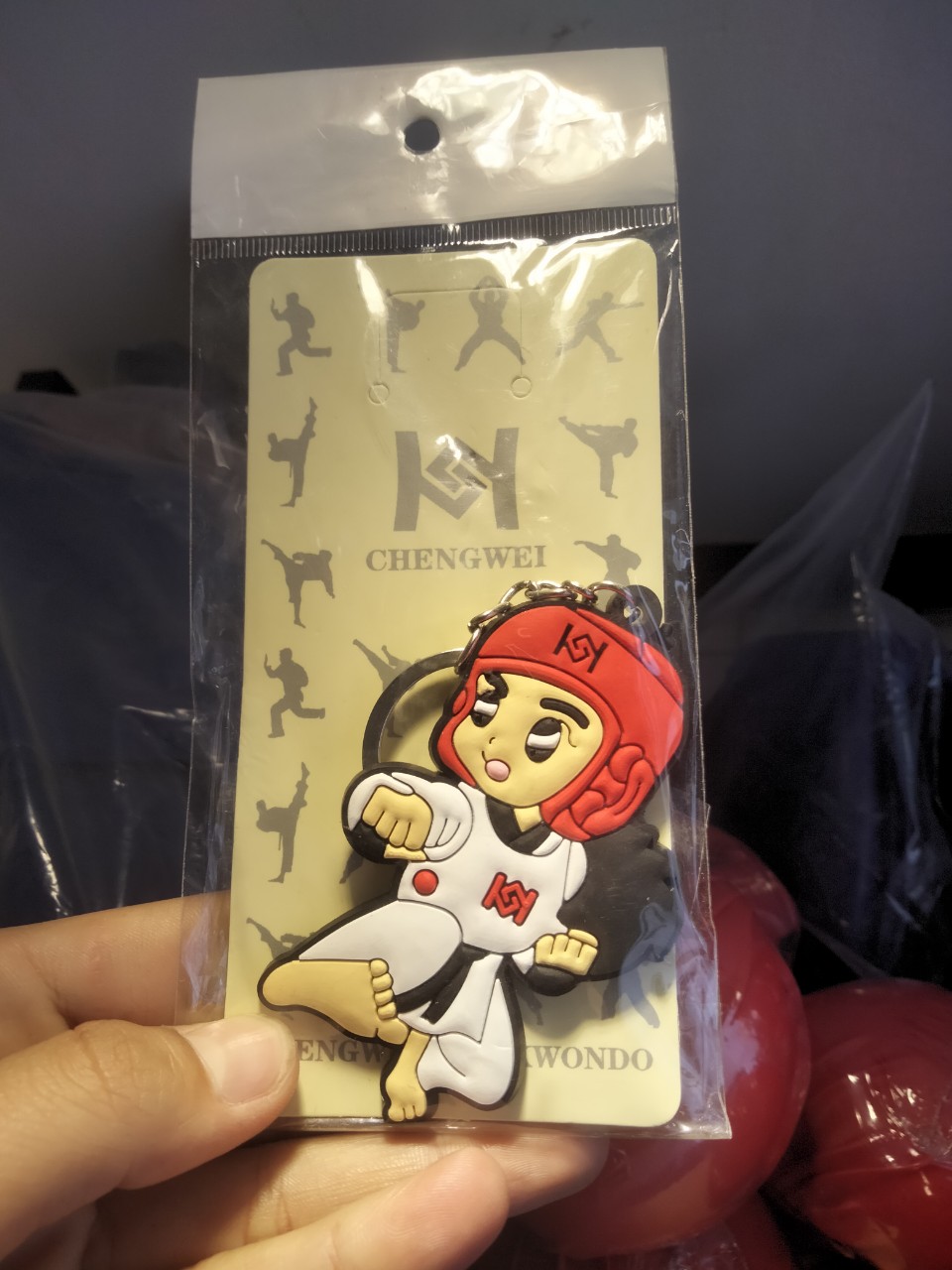 [HCM]{Móc khóa Taekwondo Silicon} nhựa dẻo ailaikit giá rẻ