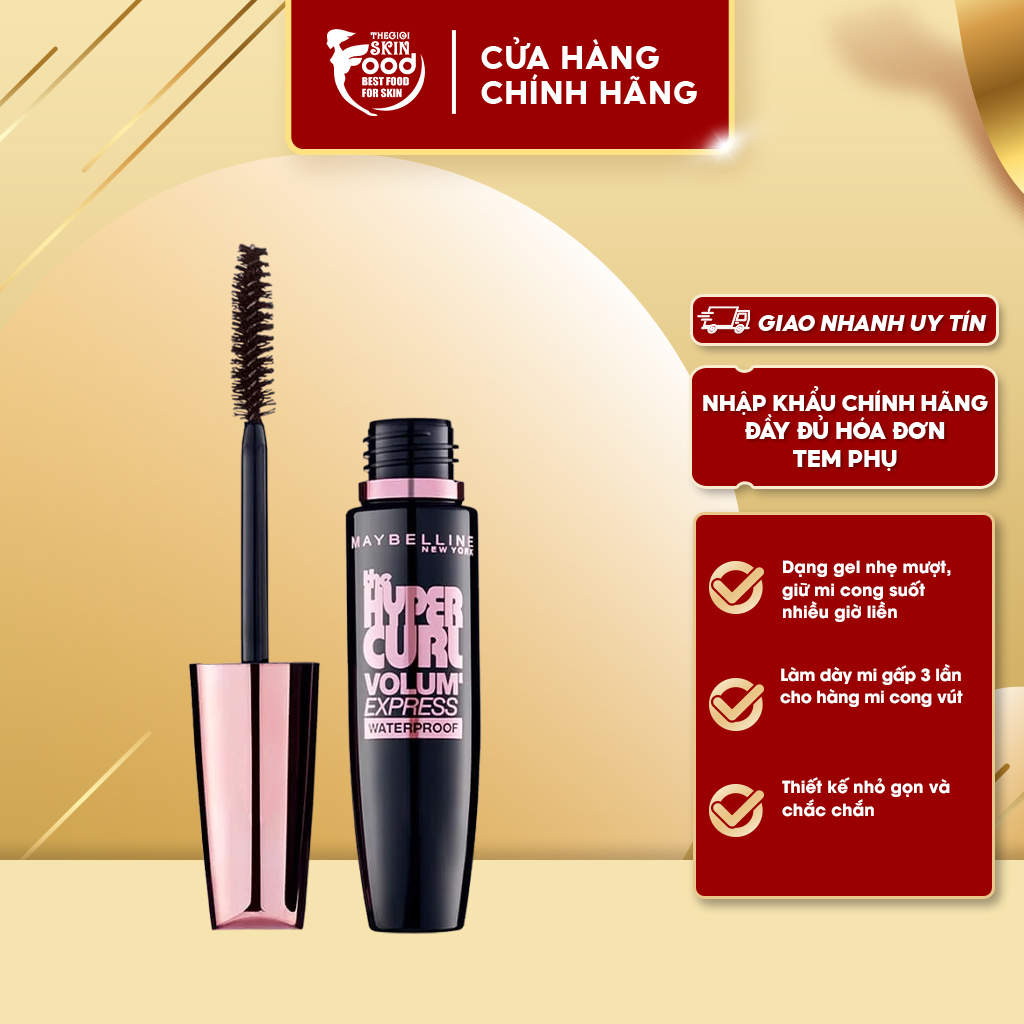 Mascara Làm Dài Và Cong Mi Maybelline The Hyper Curl Mascara 9.2ml