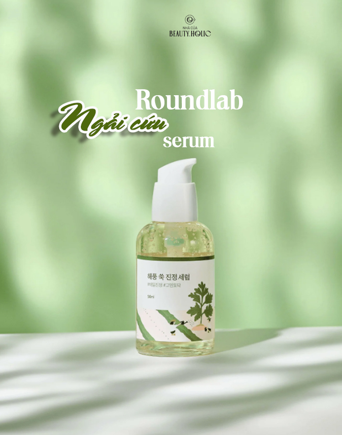 [HCM][Nhacuabeautyholic] Dòng dưỡng ngải cứu ROUNDLAB MUGWORT CALMING