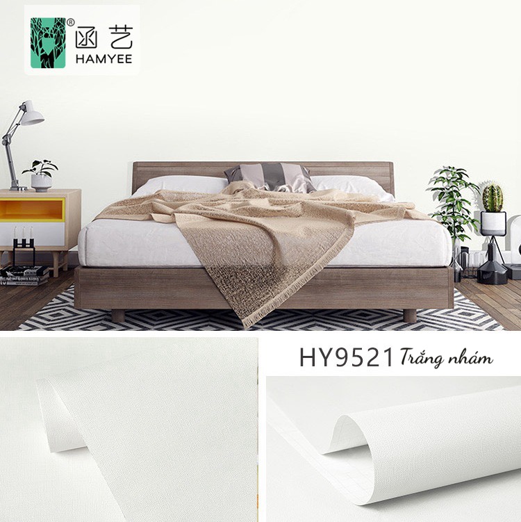 Cuộn 10 Mét Giấy Dán Tường Khổ 45cm Có Keo KS002 - MỘT MÀU TRƠN NHÁM