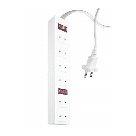 Ổ cắm Điện Quang ĐQ 001A-01 ( 6 lỗ 2 chấu )