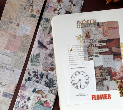 [HCM]Sticker Vintage trang trí Bujo Scrapbook - Be Tiny Stationery