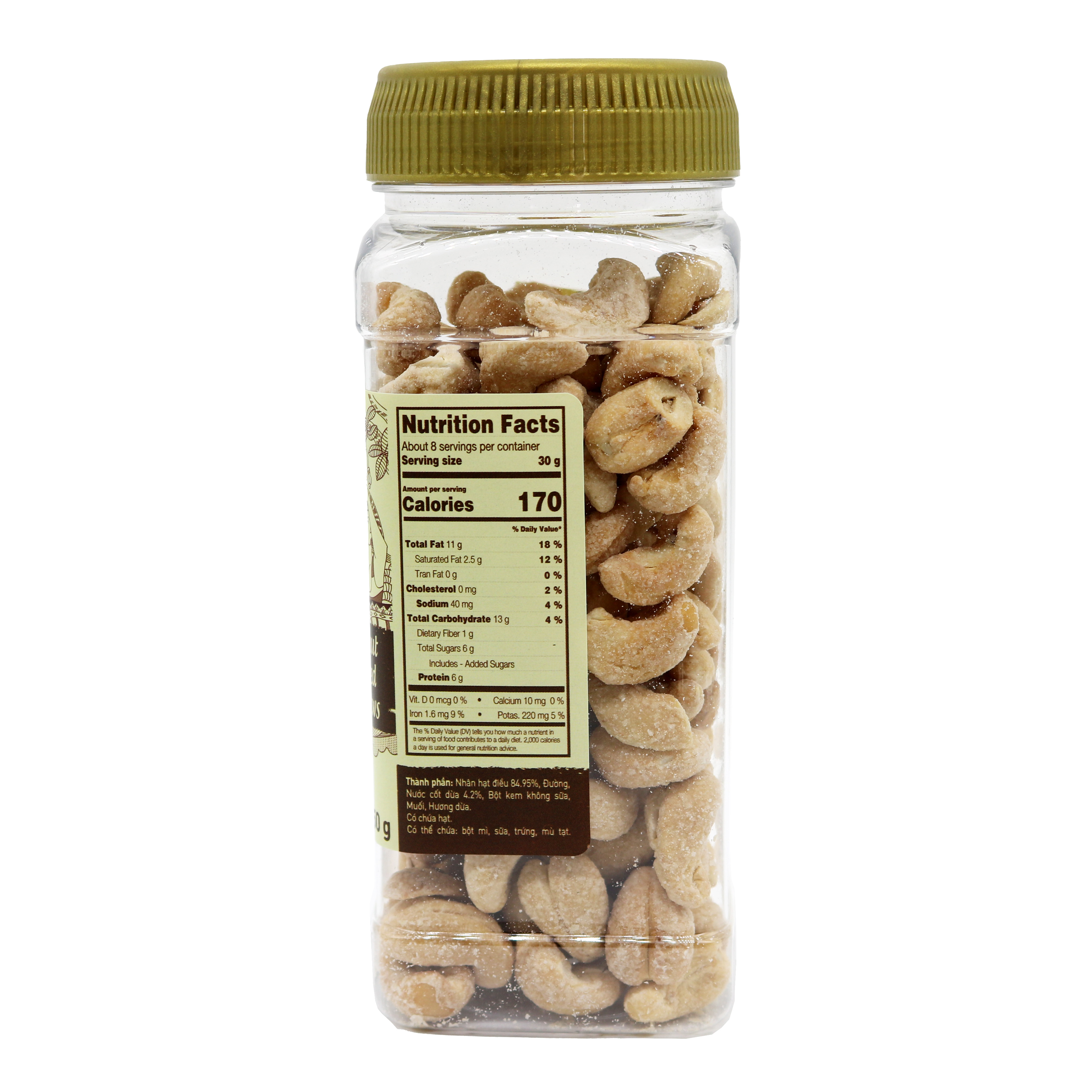 Hạt Điều Nước Cốt Dừa LAFOOCO 250G