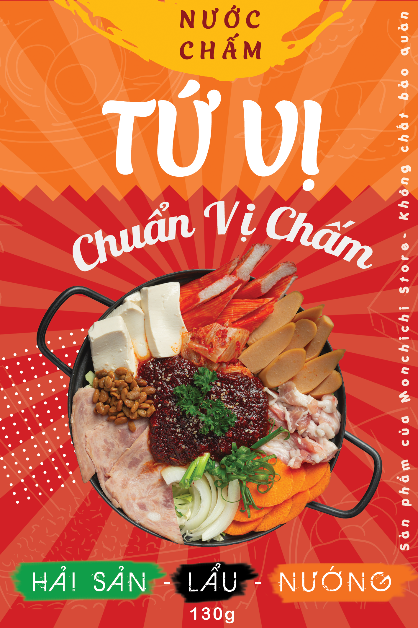 Nước chấm hải sản lẩu thịt nướng Tứ Vị Đen