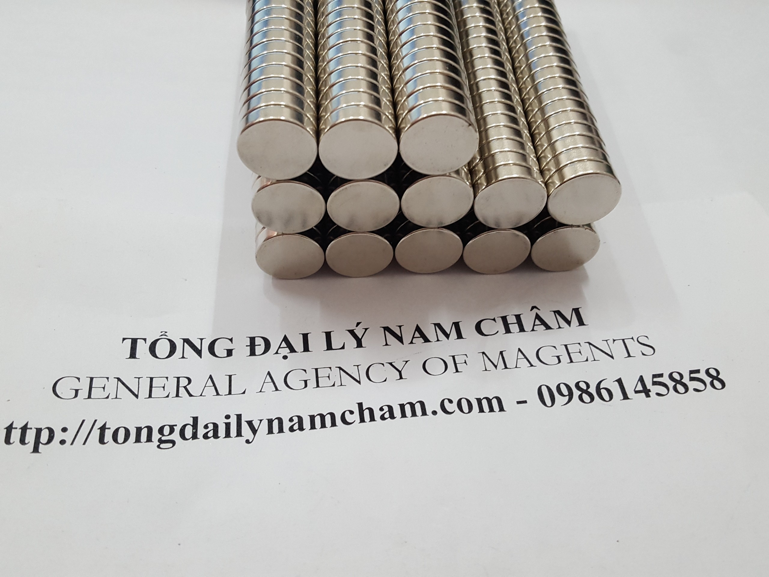 20 viên nam châm trắng đất hiếm 15x4mm