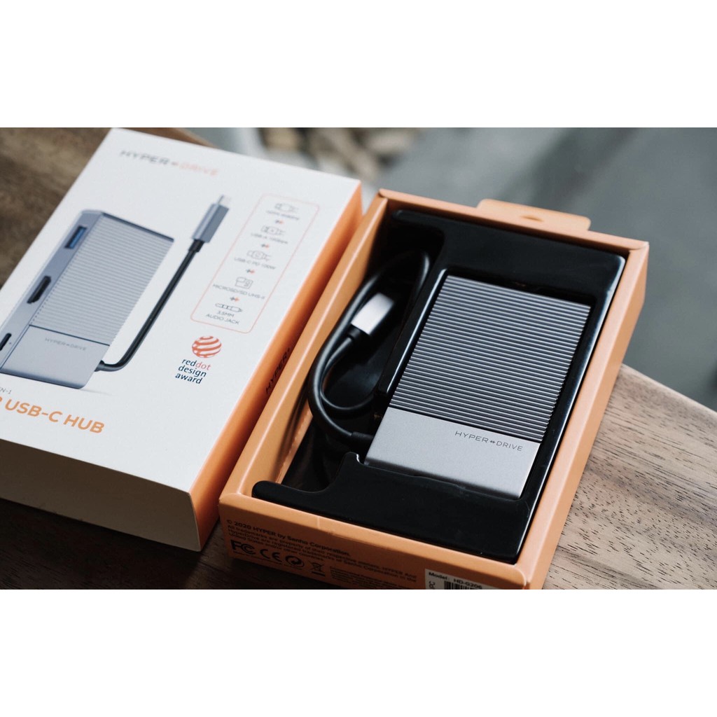 Cổng chuyển/ Hub USB-C 6in1 GEN 2 HyperDrive