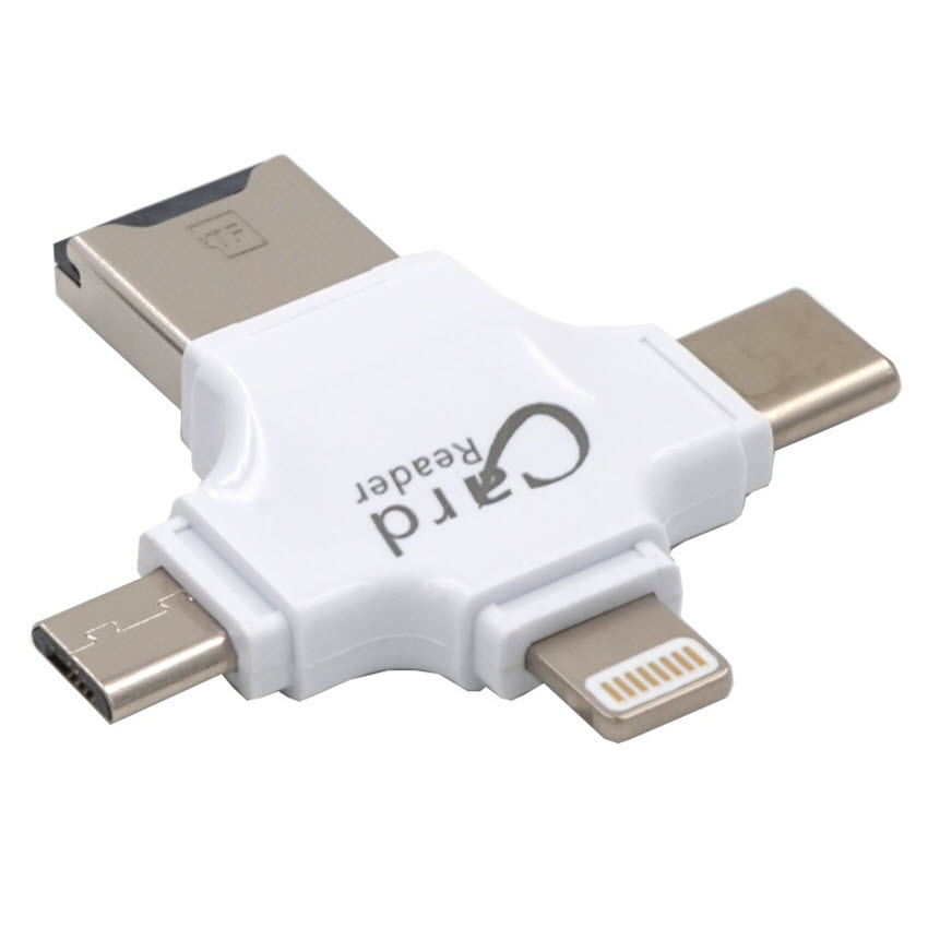 Đầu đọc thẻ nhớ OTG 4in1 Card Reader chất lượng cao