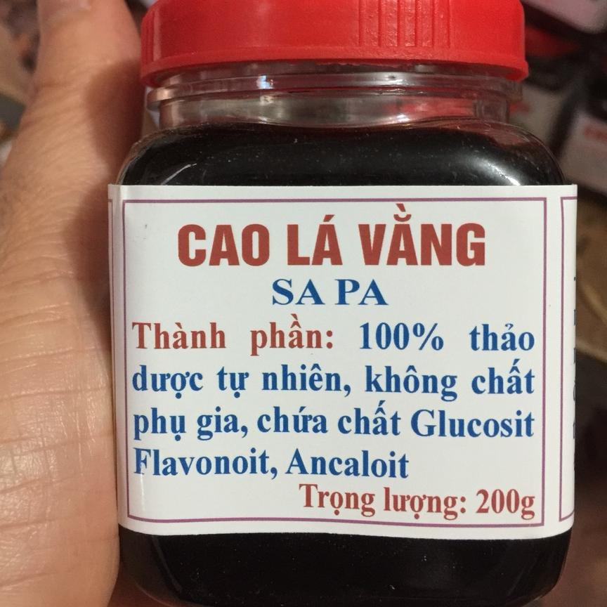 Hộp 200g cao lá vằng như hình