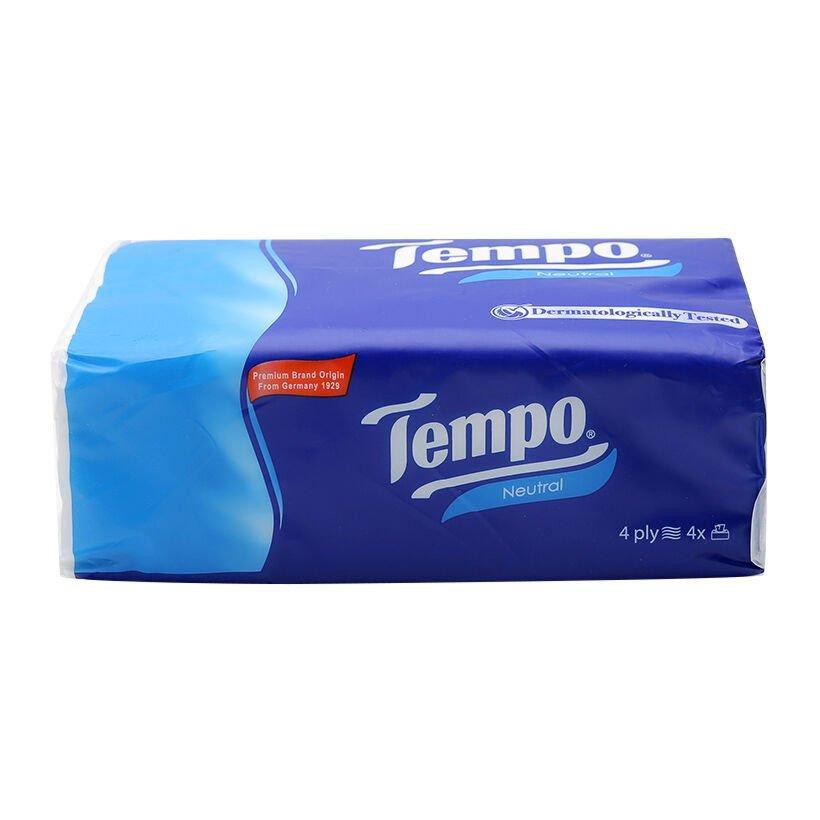 Gói Khăn Giấy rút Tempo Softpack Neutral 4 Lớp 90 tờ