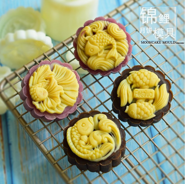 Khuôn trung thu lò xo 2020 gồm 4 mặt 50g mẫu 138