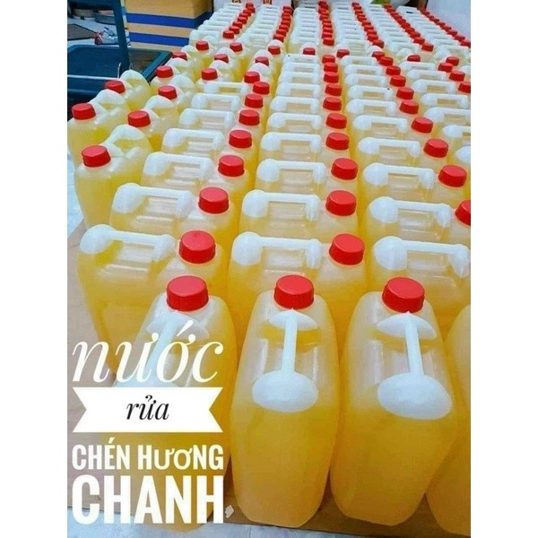 [ CAN 5 LÍT] Nước rửa chén HƯƠNG CHANH bình can 5 lít lix ĐẬM ĐẶC