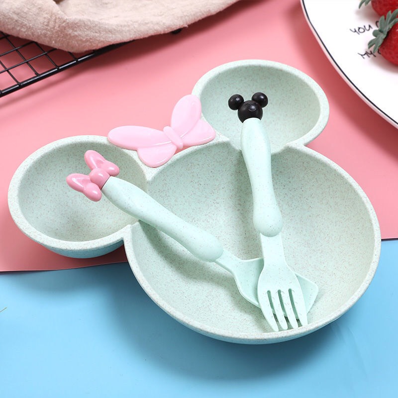 Bộ bát lúa mạch tập ăn dặm cho bé