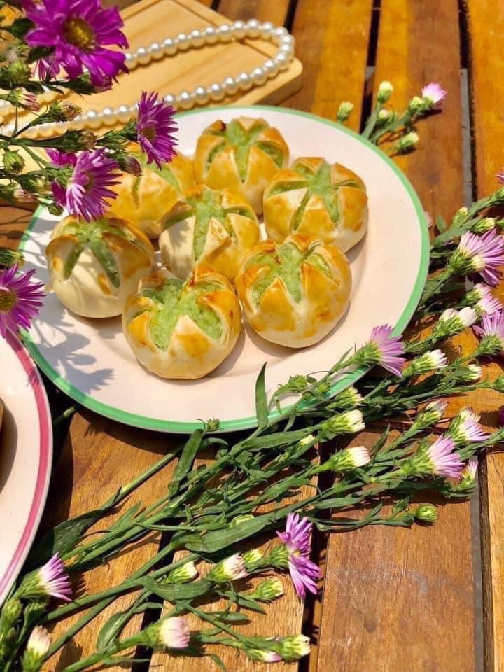 Bánh dừa sầu riêng - Đậu xanh lá dứa