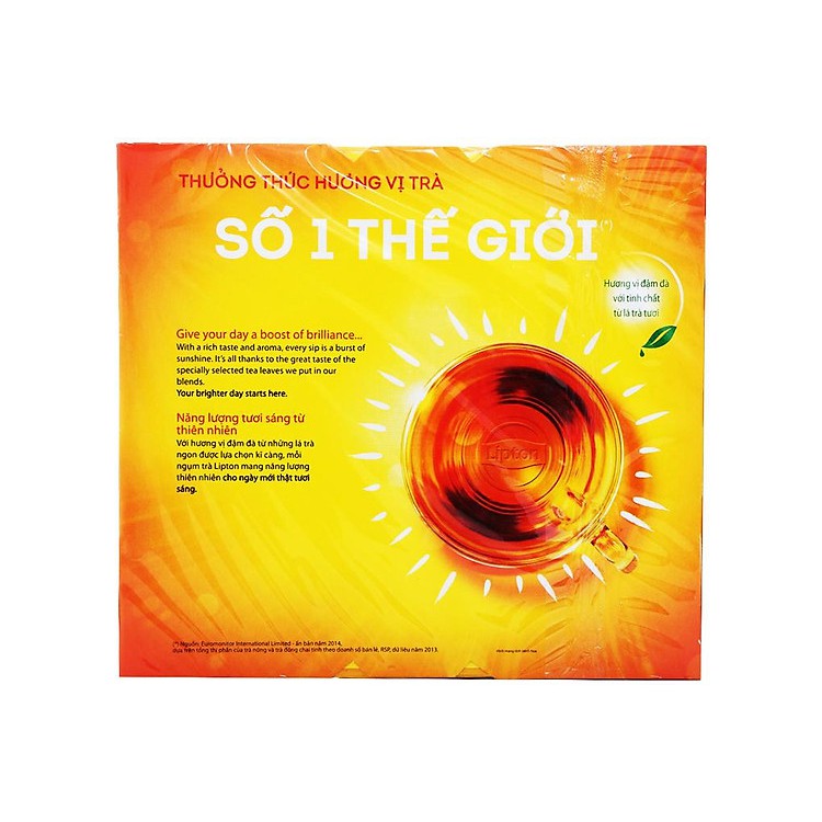 Combo 05 Trà Lipton Nhãn Vàng 100 gói x 2g *5