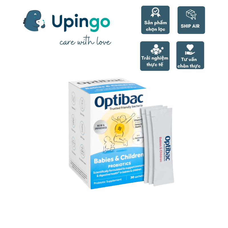Men vi sinh Optibac hồng mẫu mới - 30 gói