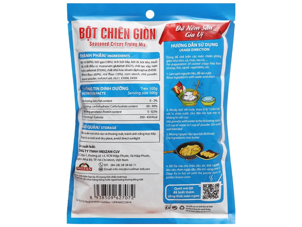 Bột Chiên Giòn Meizan Gói 150G