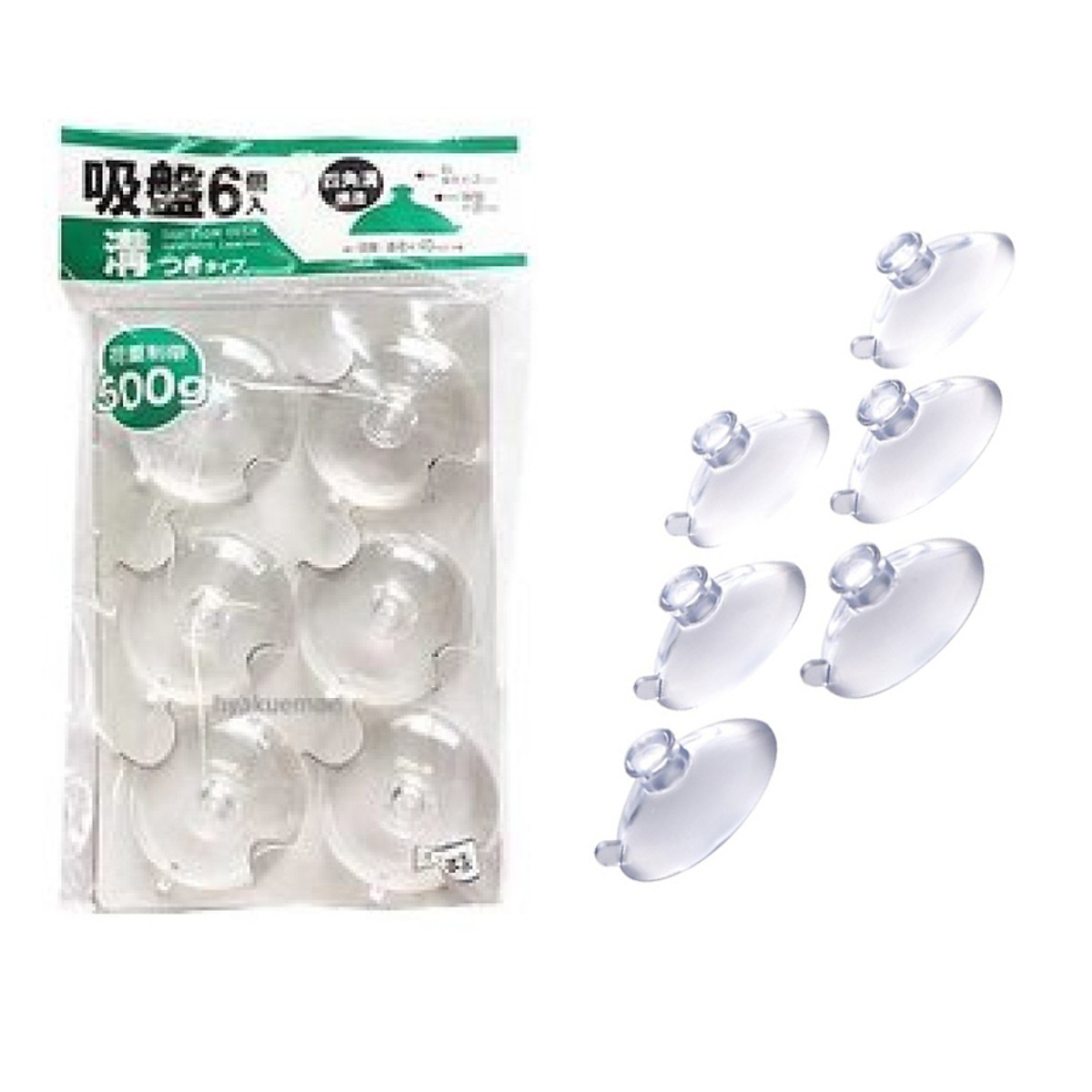 Set 6 núm hút chân không nội địa Nhật Bản