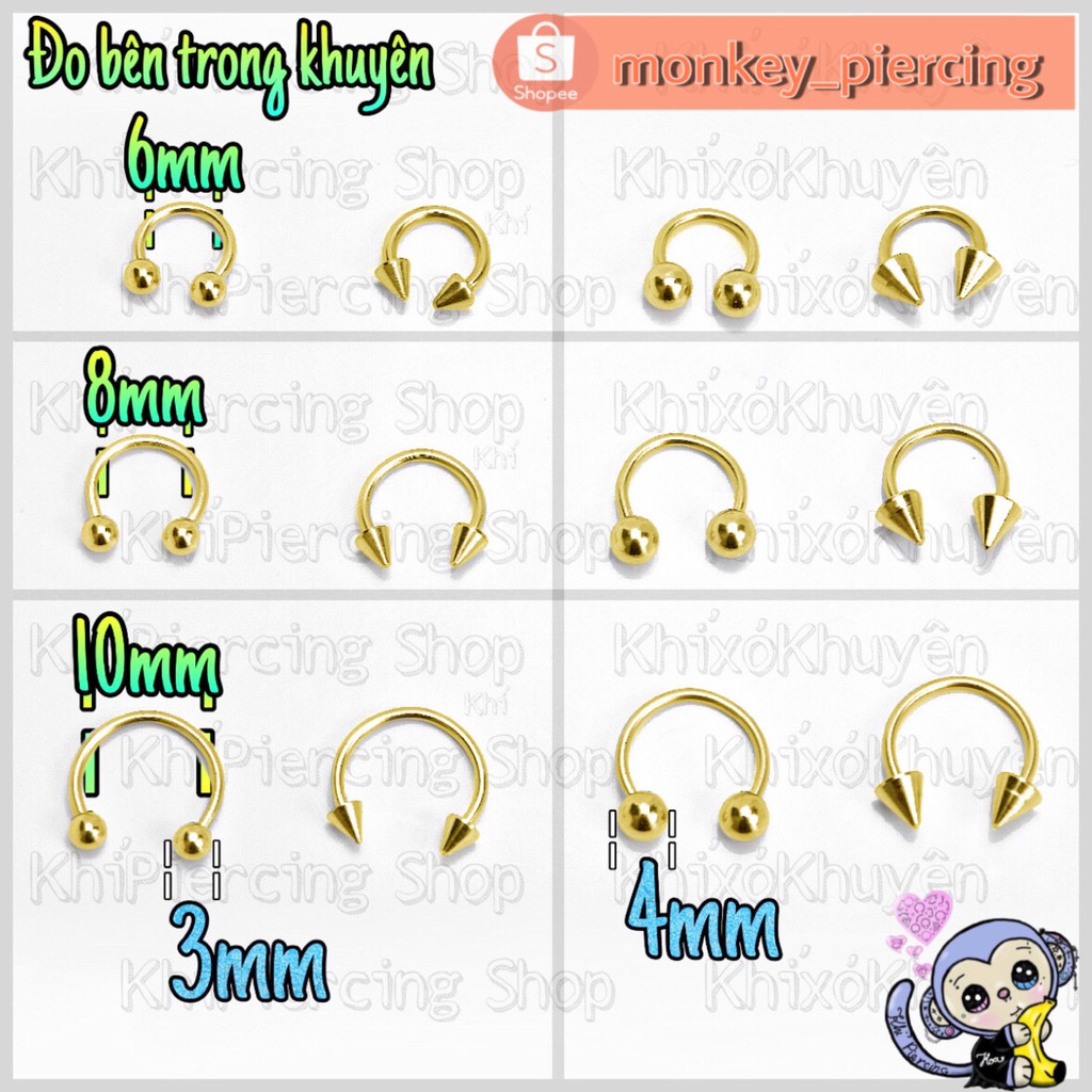 Khuyên Đeo được 3 Vị trí Khuyên Tai . Khuyên Môi . Khuyên mũi . Xỏ Khuyên