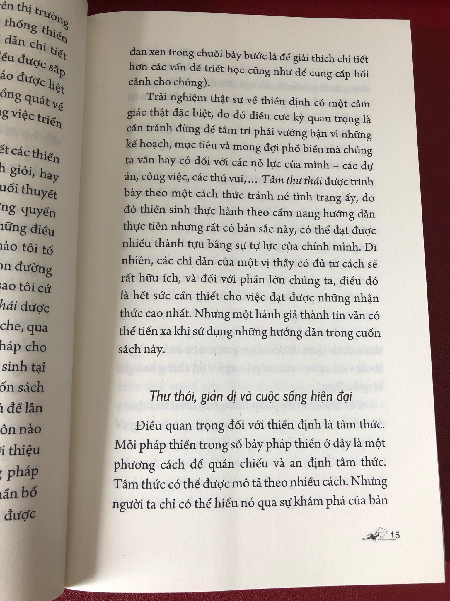 Sách - Tâm Thư Thái (7 Bước Đi Sâu Vào Thiền Định)
