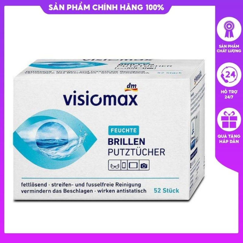 Giá bán Giấy lau kính Visiomax lẻ 2 miếng quà tặng ko bán [HÀNG ĐỨC]