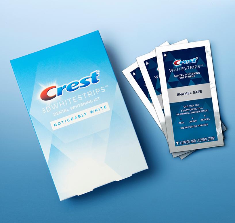 [Combo 4 Gói] Miếng dán trắng răng Crest 3D White (Professional Effects / Glamorous / Gentle Routine)
