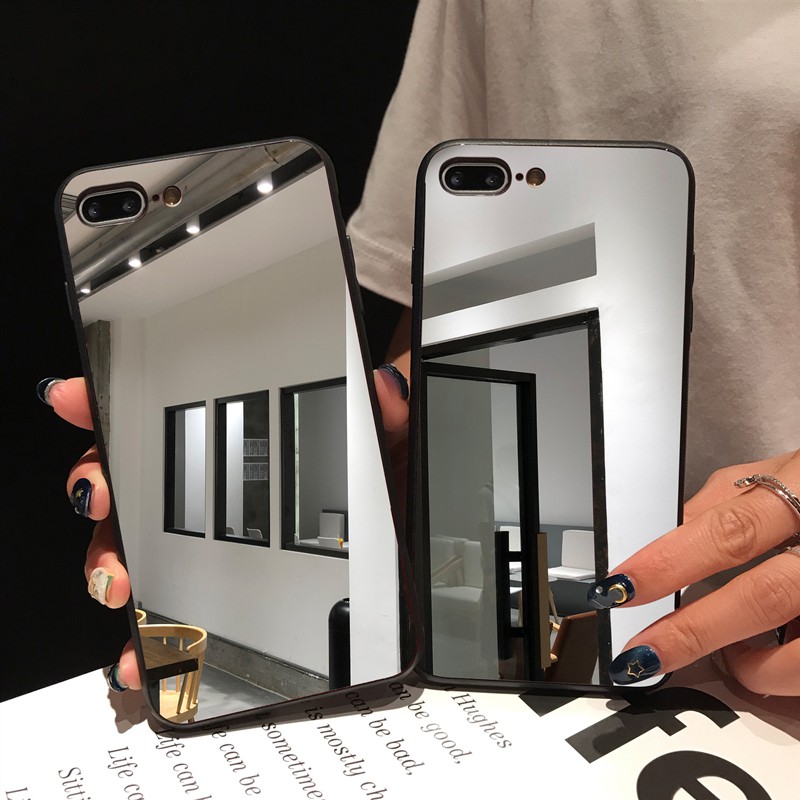 Ốp lưng tráng gương bạc iphone 6/6s, 6/6s plus, 7/8/SE 2020, 7/8 plus