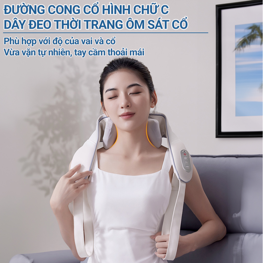 Máy massage cổ vai gáy, máy xoa bóp giảm đau cổ vai gáy