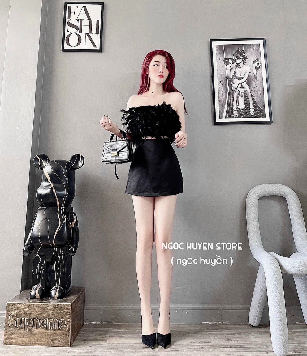 Sét Bộ Áo Lông + Chân Váy Tapta Sang Mịn