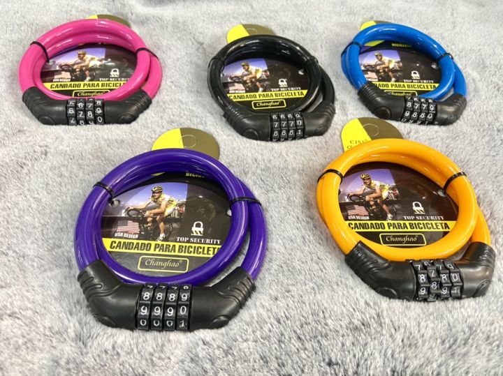 Khóa dây xe số chọn vios, tonyon, cjsj 4 số an toàn chuyên khóa xe đạp xe máy... chính hãng