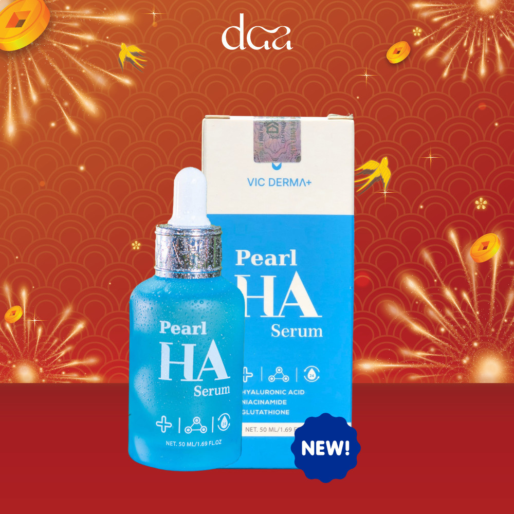 Serum Vicderma HA Pearl Cấp Ẩm Phục Hồi 50ml ( Mẫu mới ) - BBon Beauty Chính hãng